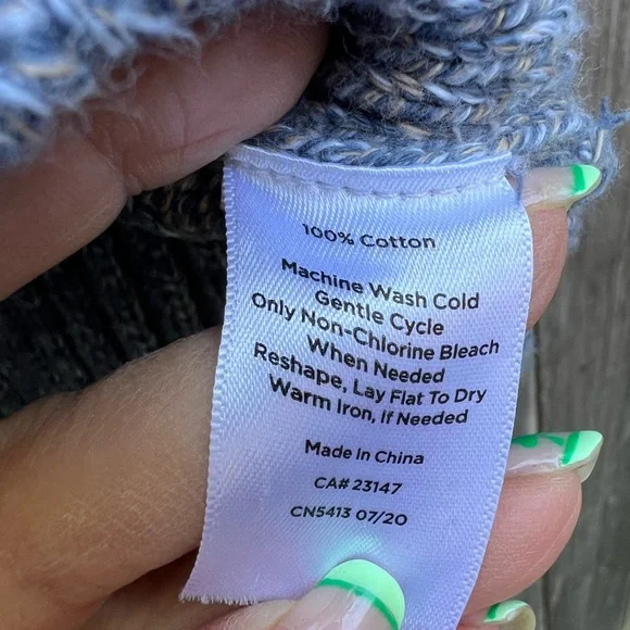 TALBOTS Marled Ribbed Cable Knit Cowl Turtleneck Women’s Medium - Picture 8 of 11